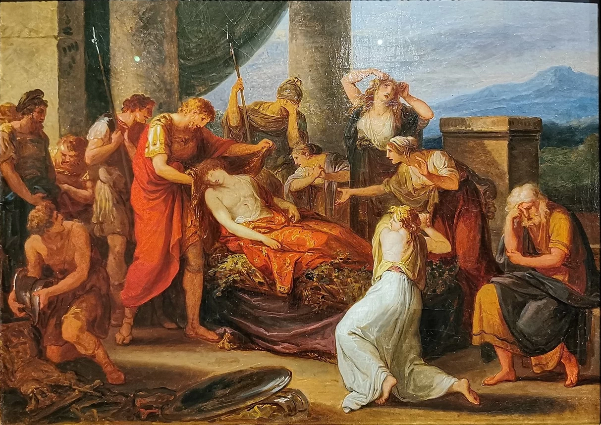 Angelika Kauffmann - Enea piange Pallade, ucciso da Turno, Tiroler Landesmuseum Ferdinandeum